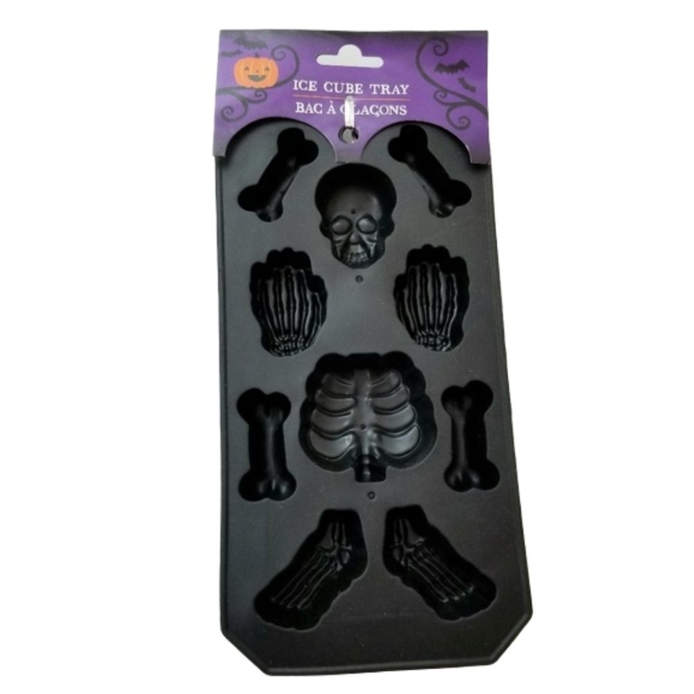 Skeleton Bones Ice Cube/Soap Making Tray (9x4.5x1)